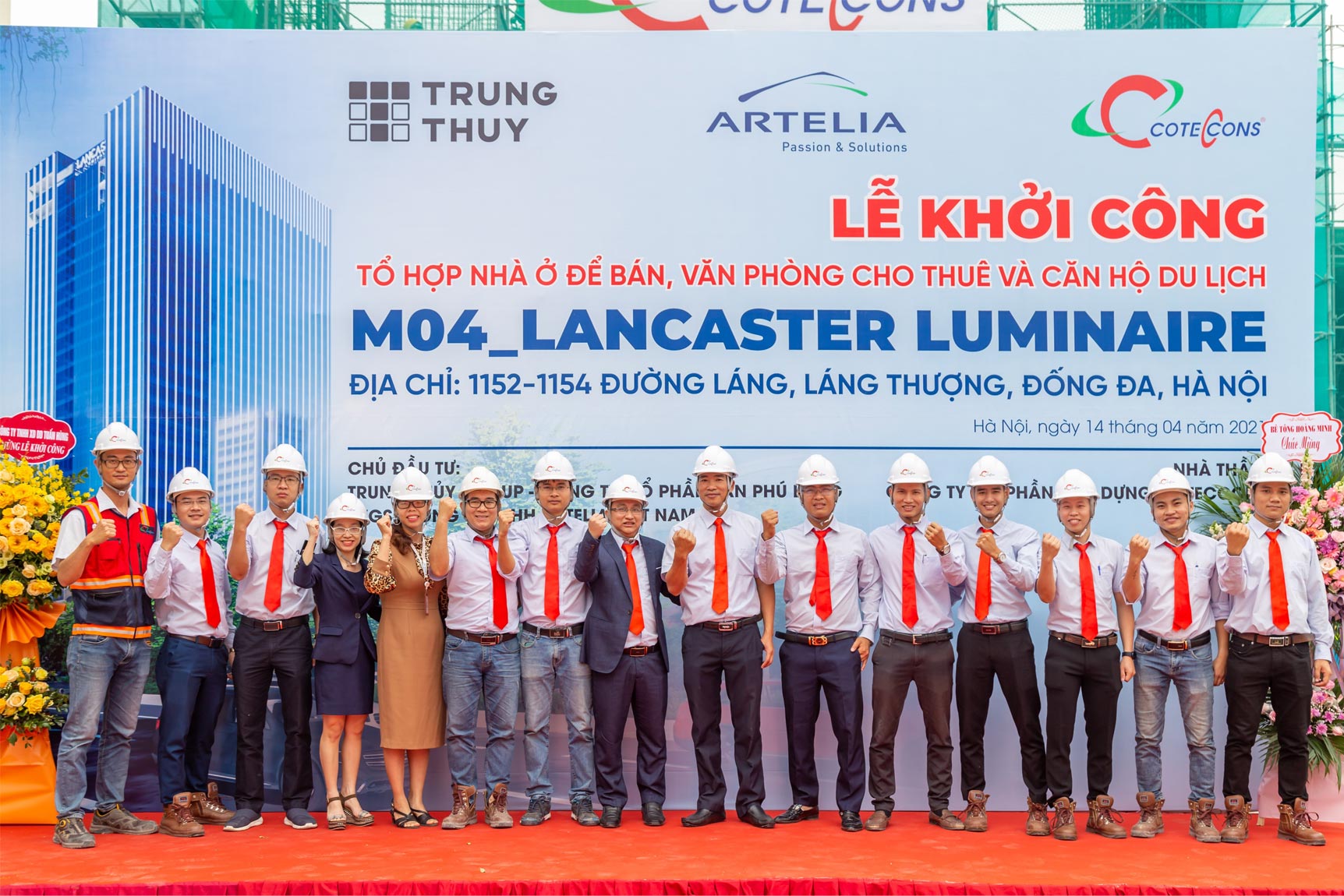 Khởi công Dự án phức hợp căn hộ – văn phòng - trung tâm thương mại cao cấp Lancaster Luminaire tại đường Láng, quận Đống Đa, Hà Nội